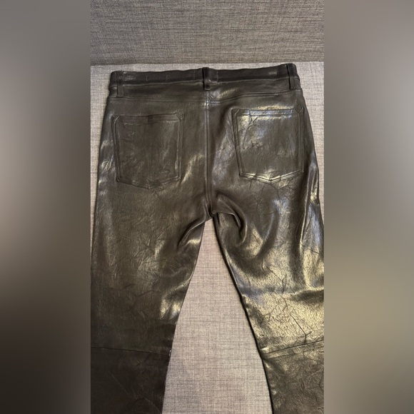 FRAME Leather Pants. NWT. Size 31. Black. - Picture 10 of 12